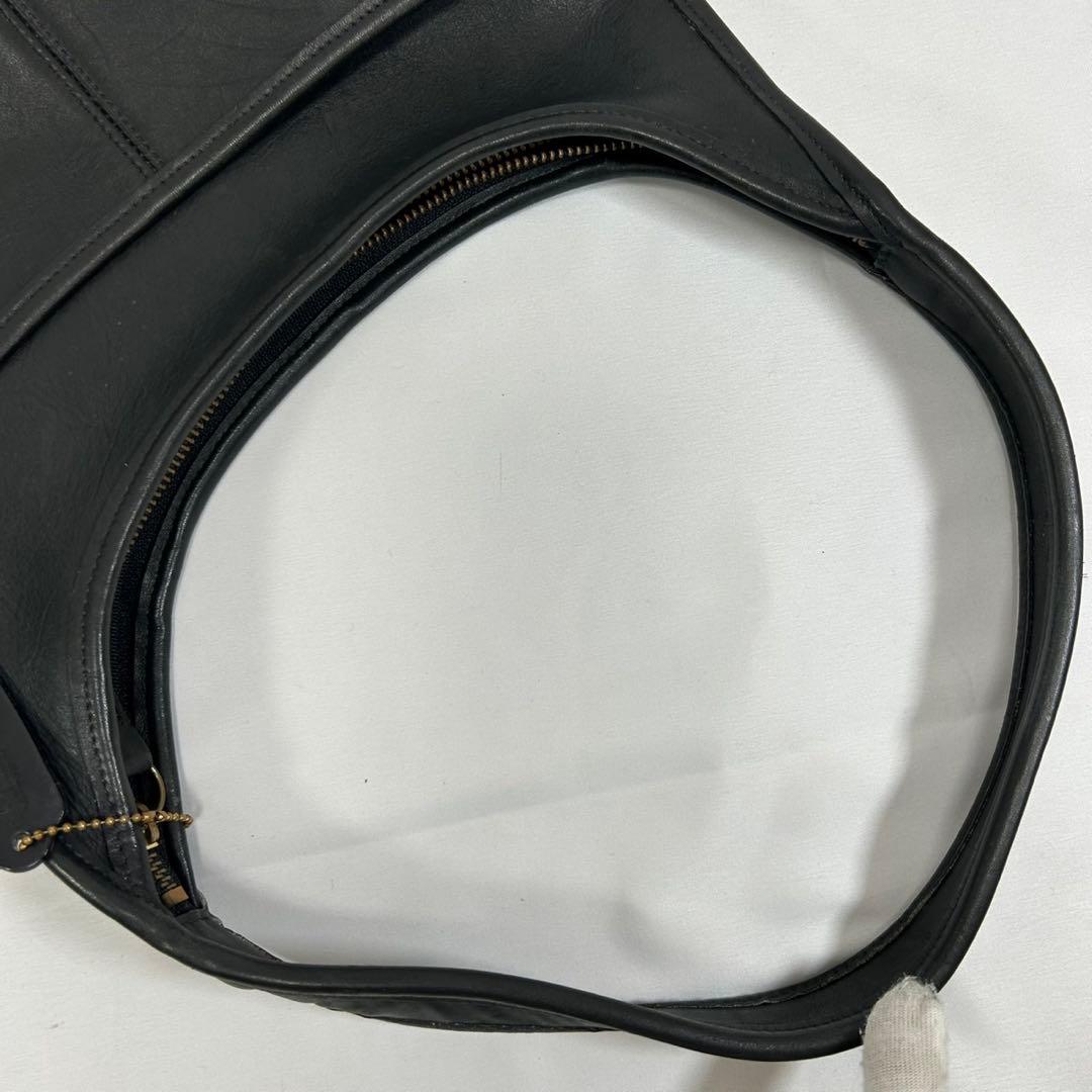 【極美品】オールドコーチ 9033 エルゴ ワンハンドバッグ レザー 肩掛け 黒