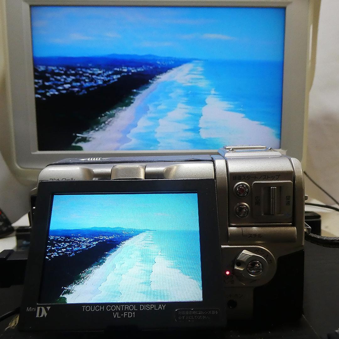動作良好 シャープ VL-FD1 MiniDVビデオカメラ DVDダビングに最適