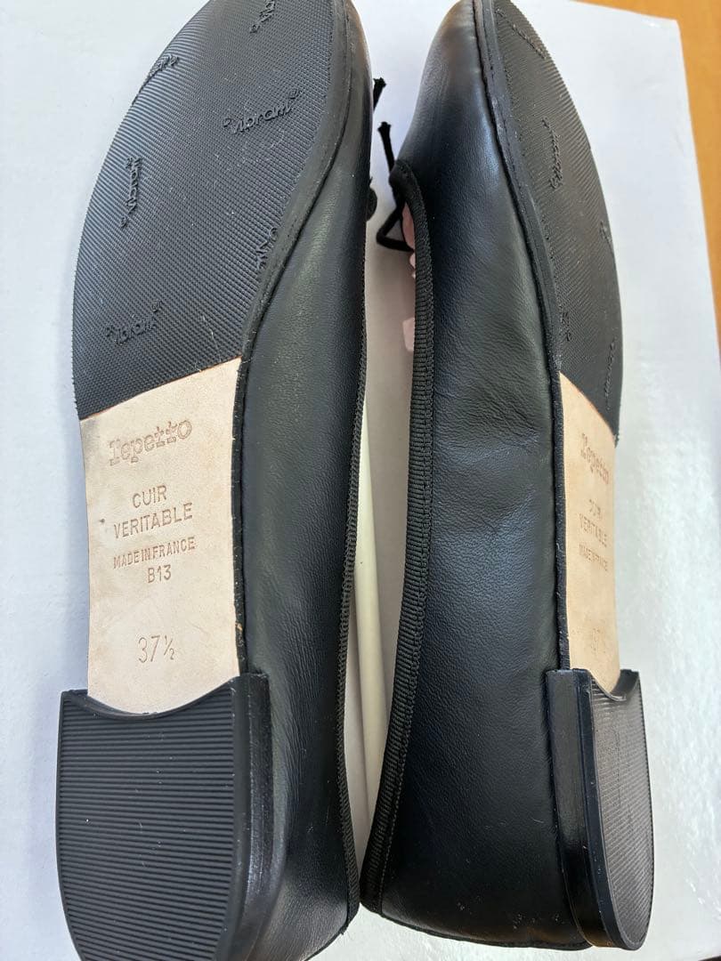 Repetto ブラック バレエシューズ 37.5 箱付き