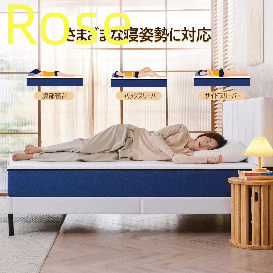 マットレス シングル 厚さ16cm 低反発メモリーフォーム＆高密度ポ
