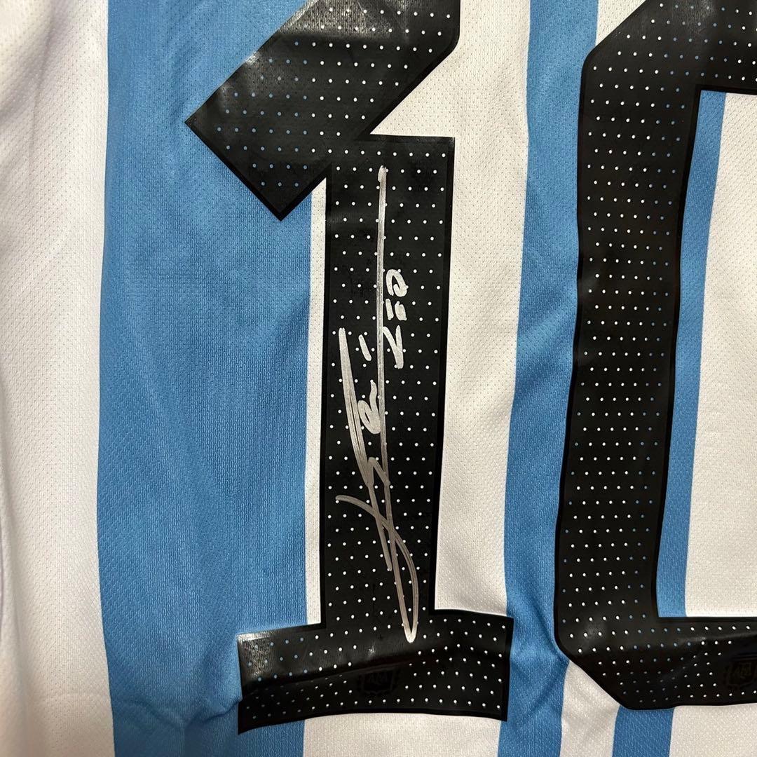 【メッシサイン入りシャツ10番~鑑定書付き~】アルゼンチン代表