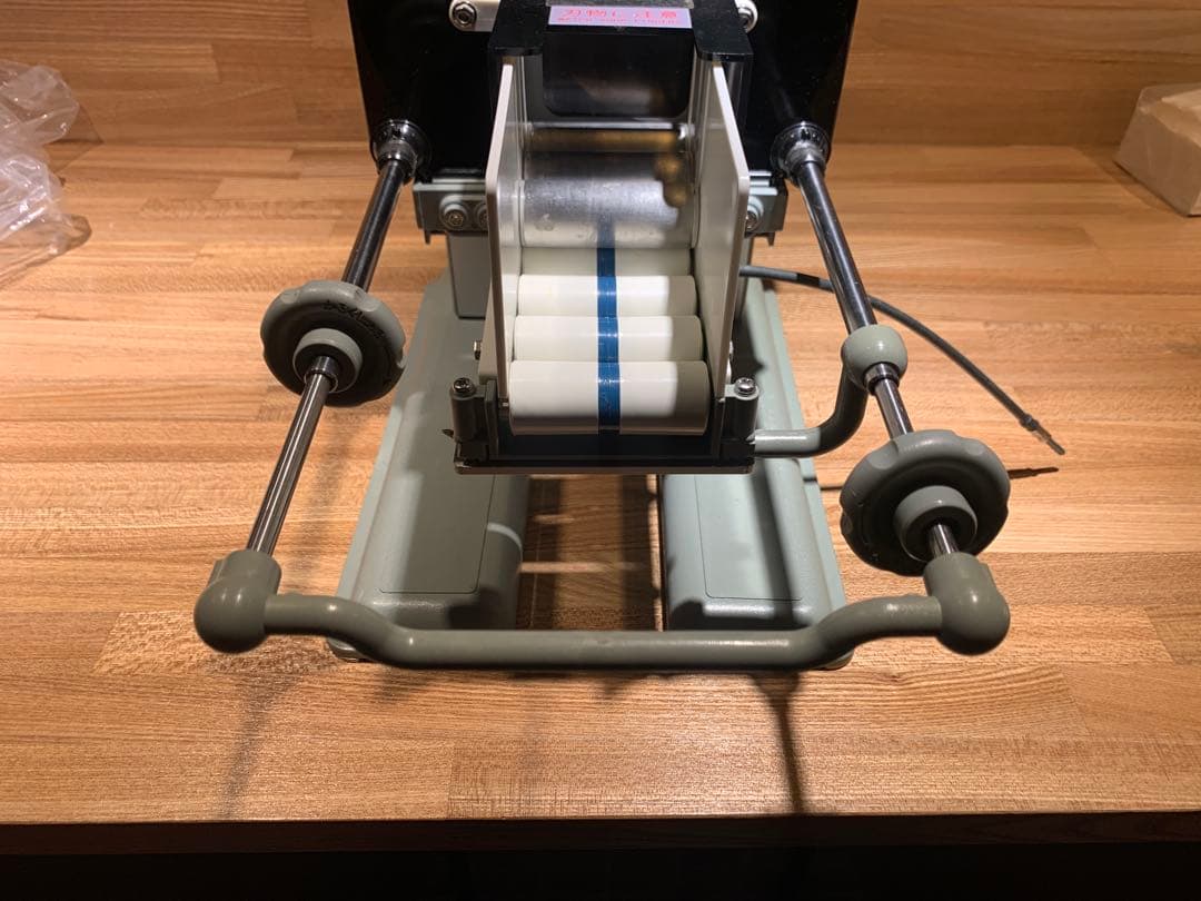 中古　千葉工業所　手動ネギ丸120 研磨機・替刃・ハス切り装置セット