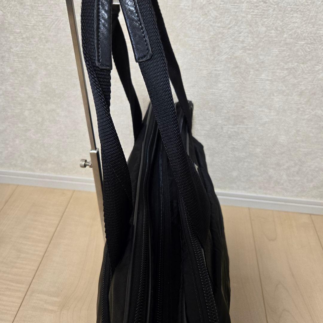 プラダ ブリーフケース ショルダー 三角ロゴ ナイロン ブラック