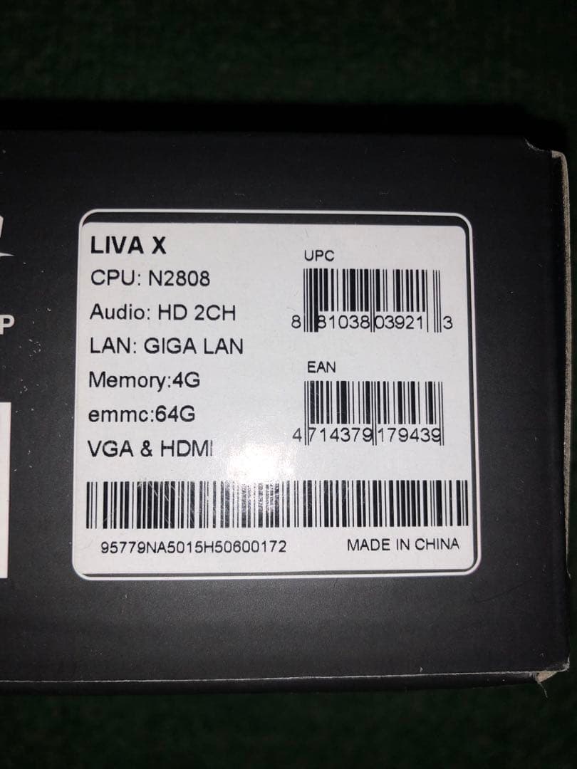 ⭐️値下げ‼️⭐️ LIVA X ミニPC コンパクト ブラック