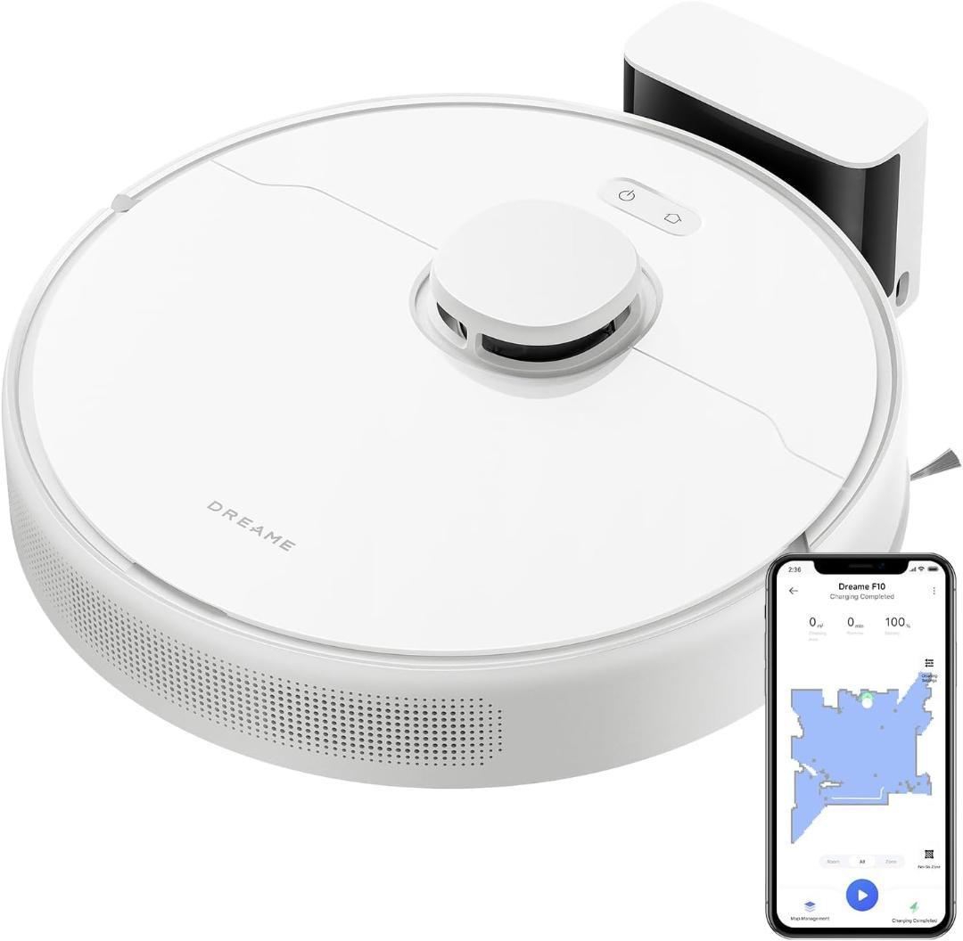 DREAME　F10　ロボット掃除機　13,000Pa吸引力　吸引＆水拭き