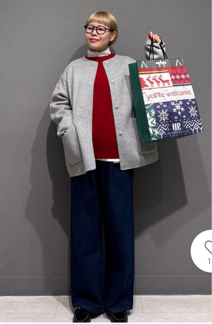 新品タグ付き　DOORS ウールリバーノーカーラミドルコート　GRAY