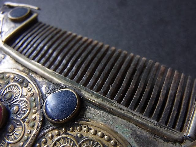 ★X1701★アンティーク　櫛　トルクメニスタン　髪飾　装身具　装飾品