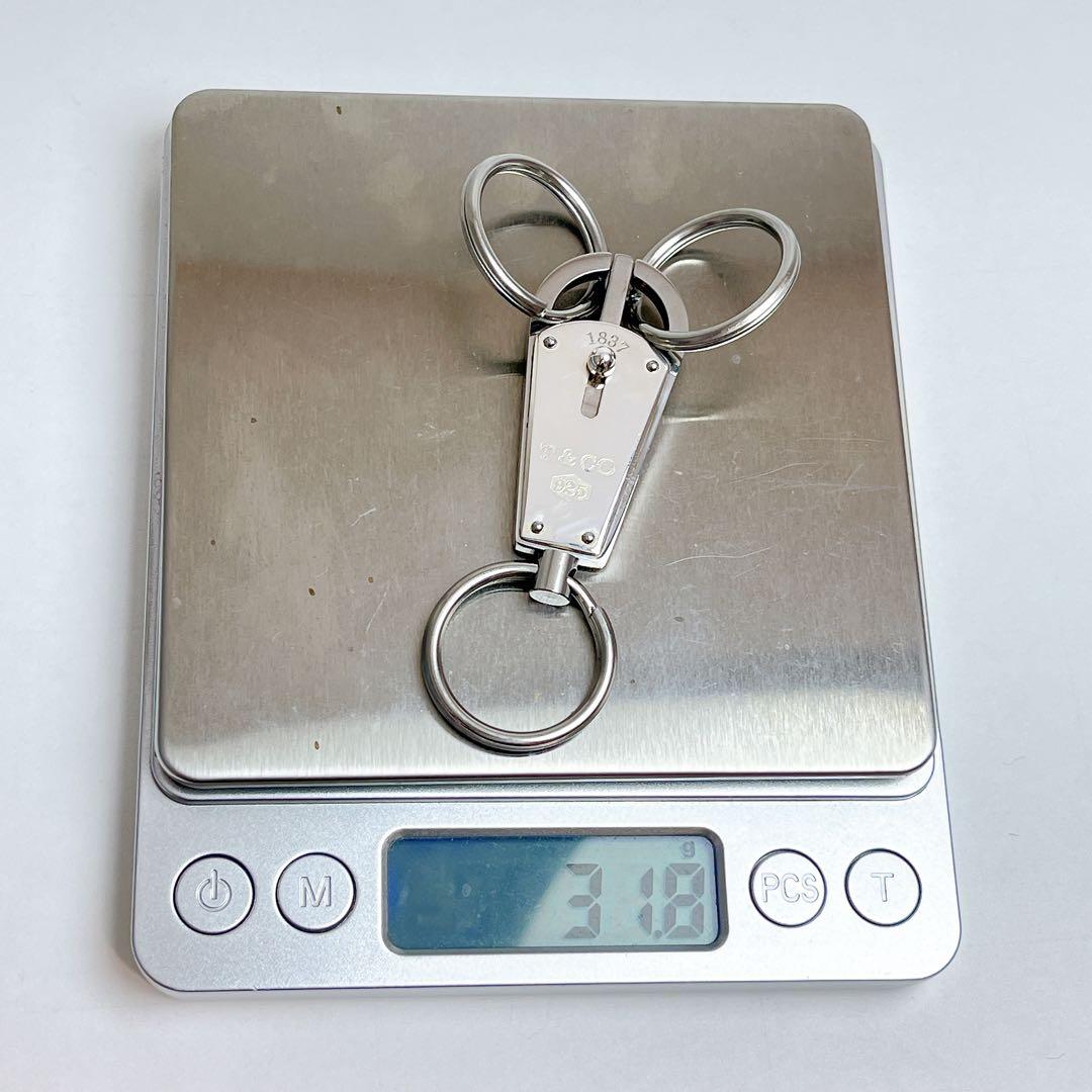 ティファニー　ロゴ　バレット　キーリング　925 L