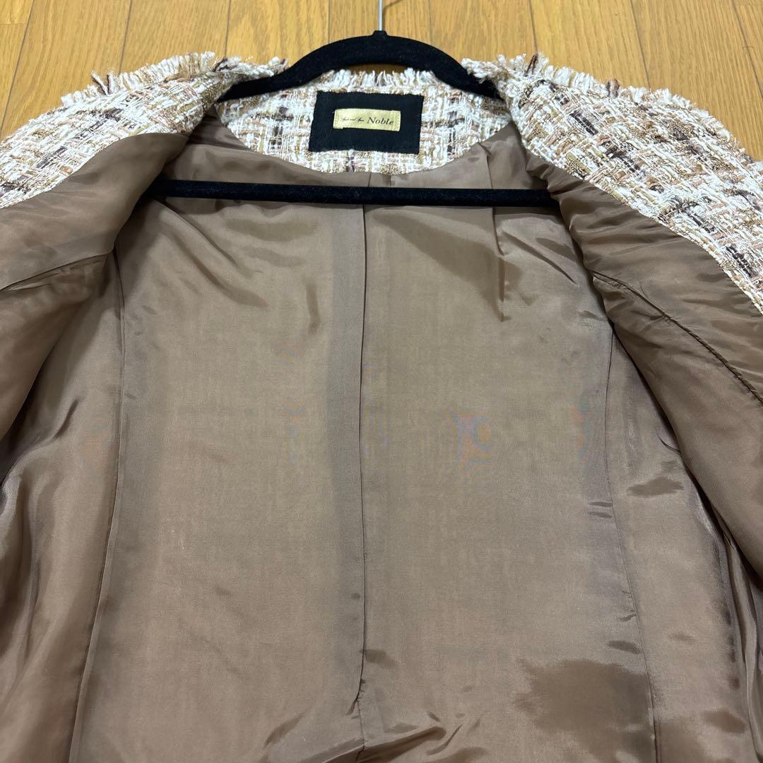 【新品】値下げ✨NOBLE ツィードジャケット1月25日までの出品