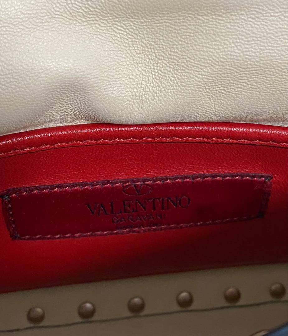 VALENTINO ロックスタッズスパイクスモールショルダーバッグ