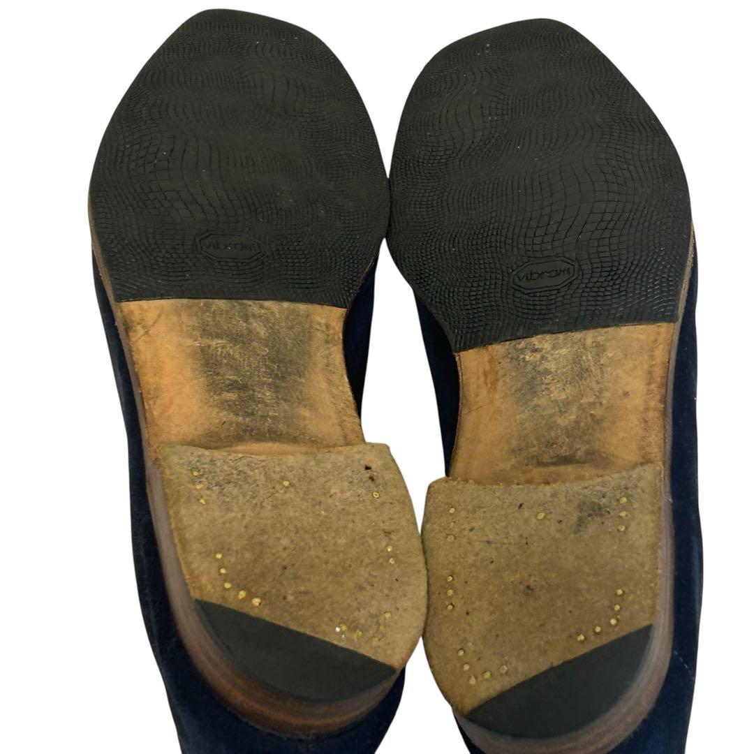 はや エドワードグリーン ピムリコ スエードスクエアローファー 26.5