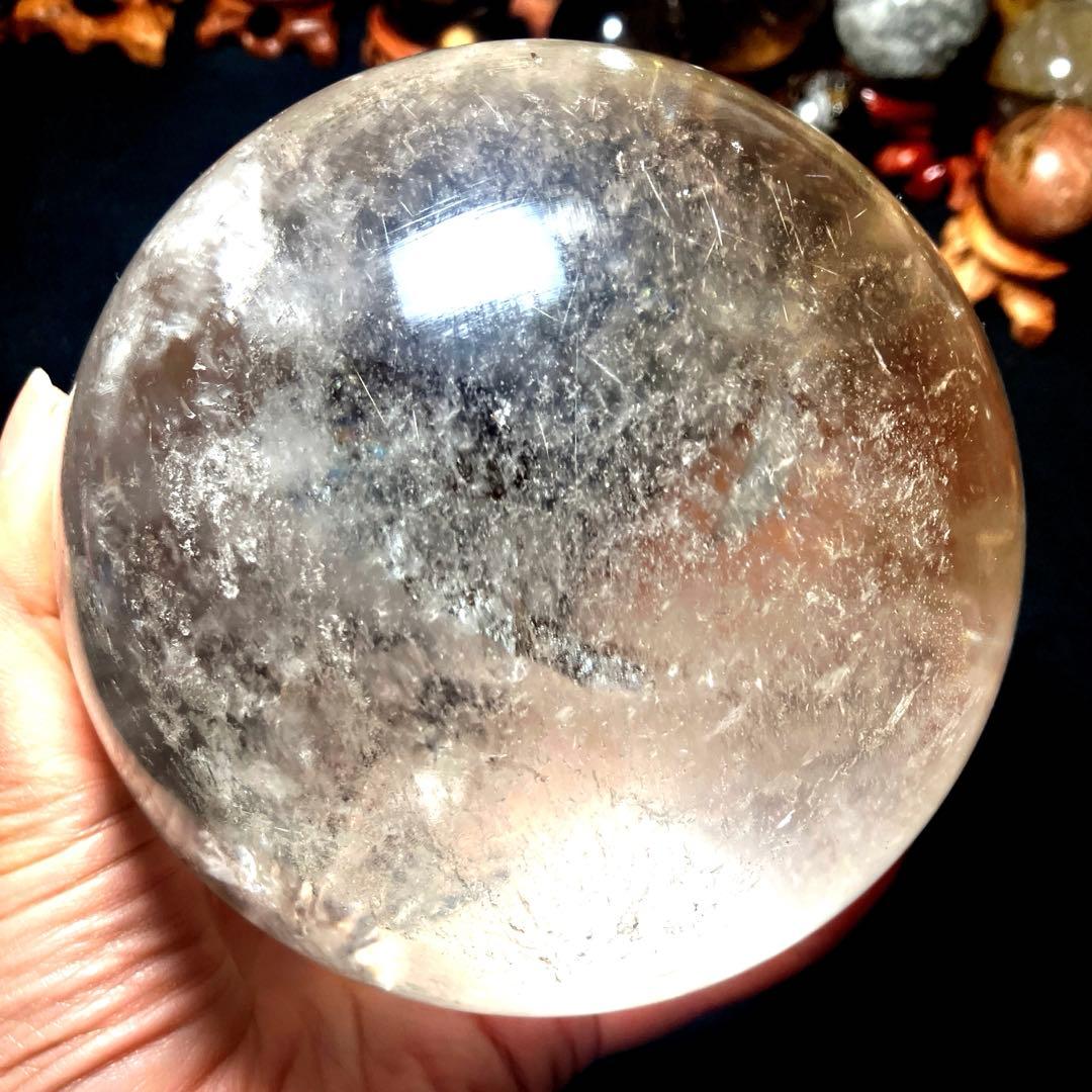 超超特大‼️120mm レインボーゴールドルチルクォーツ　金針水晶　パワーストーン