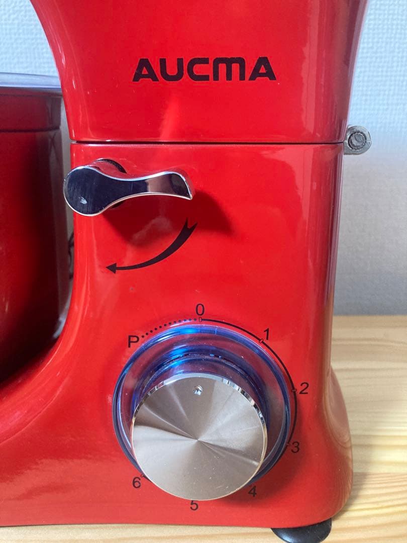 ☆美品！ Aucma スタンドミキサー 4.5L大容量 3種類アタッチメント付き