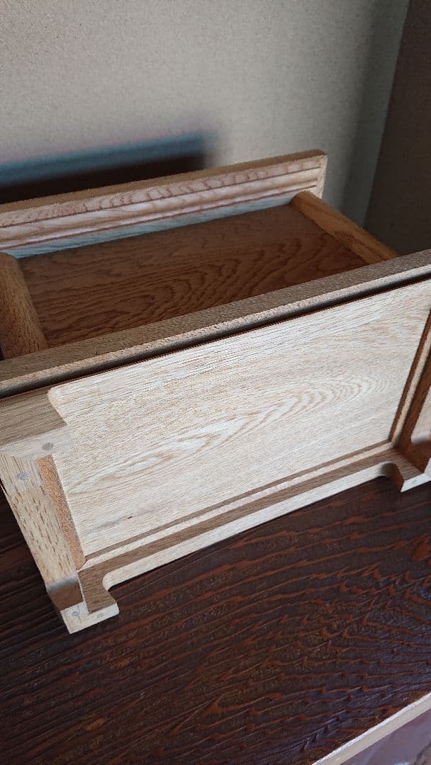 ミニ賽銭箱(楢総無垢)