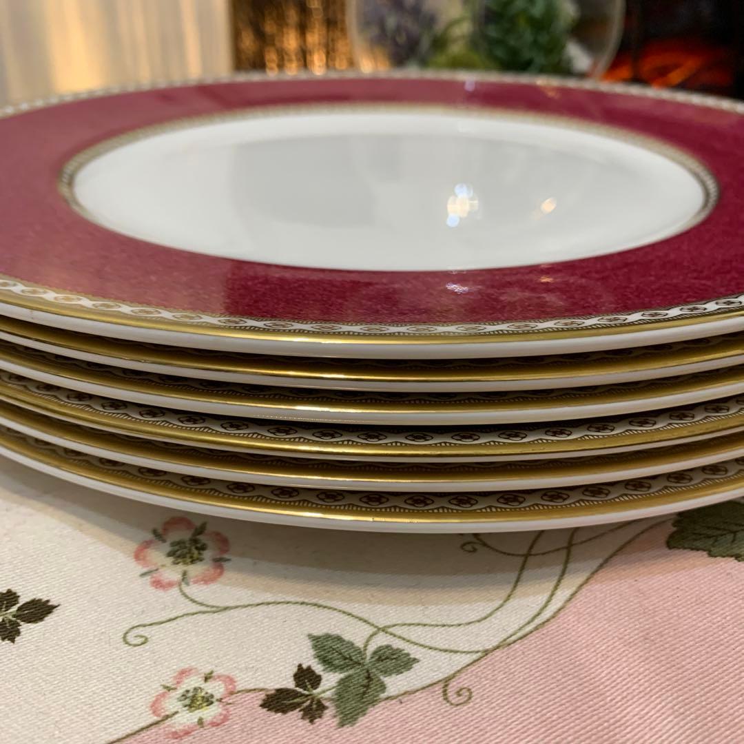 未使用　ウェッジウッド ユーランダー　パウダールビー　27cmディナープレート