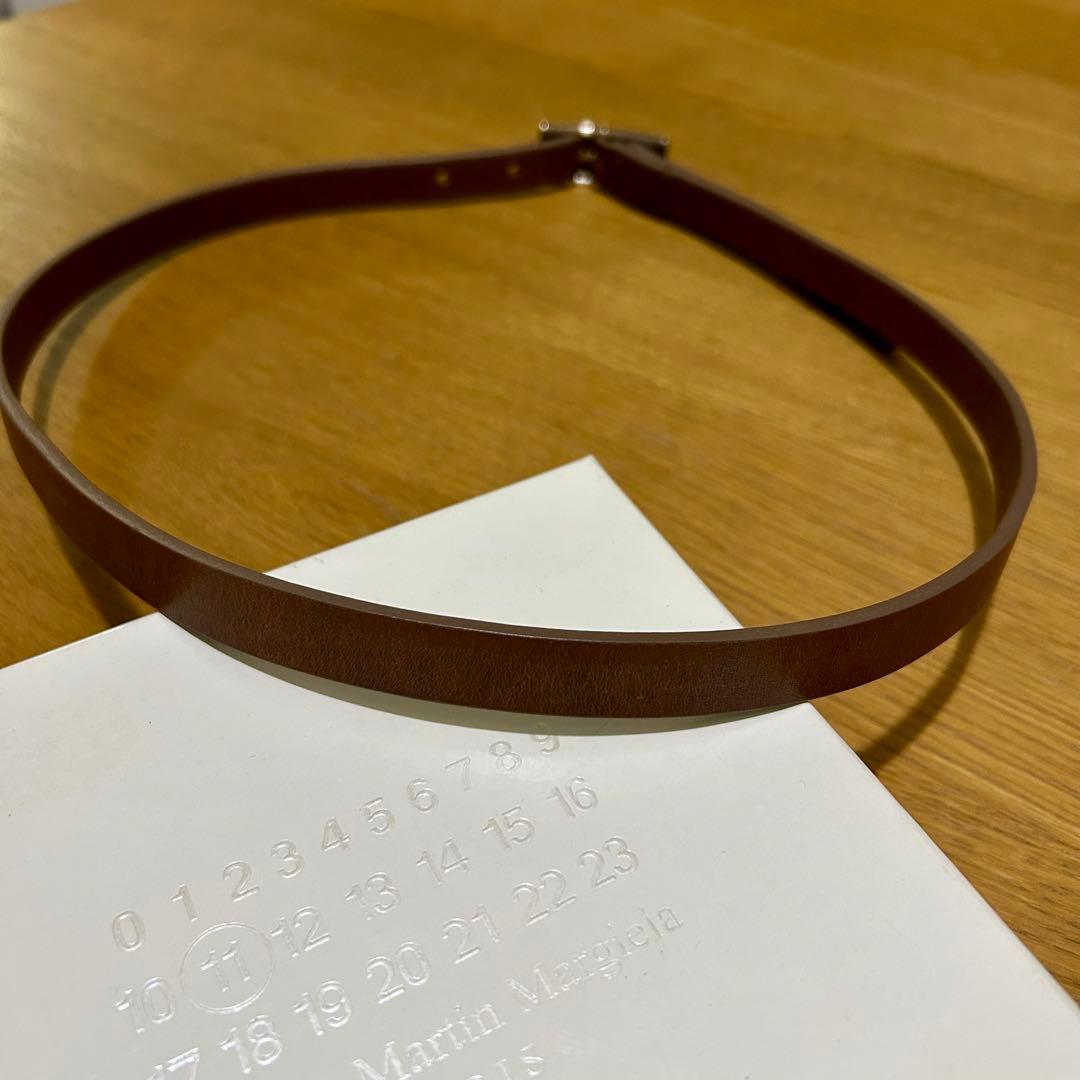 Maison Martin Margiela マルジェラ ブラウンレザーベルト