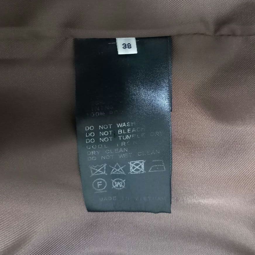 イエナ×高級マンテコ ノーカラーオーバーコート ロング グレージュ 38