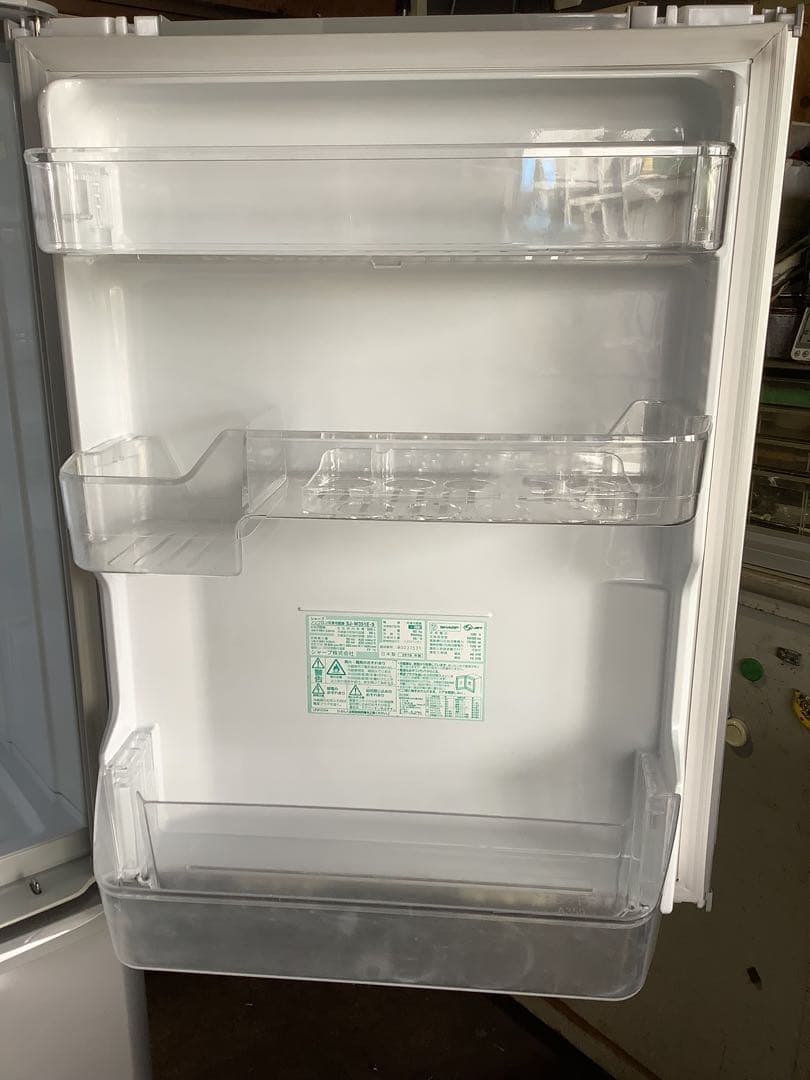 シャープ 3ドア冷蔵庫 SJ-W351E-S 350L 2019年製