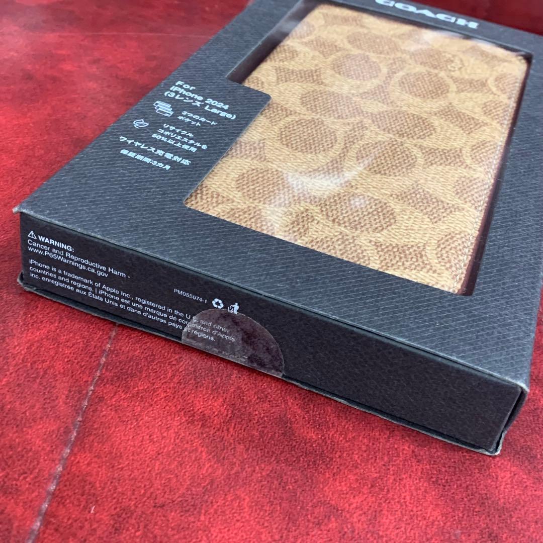 ★ COACH コーチ iPhone16 ProMax 手帳型 スマホカバー
