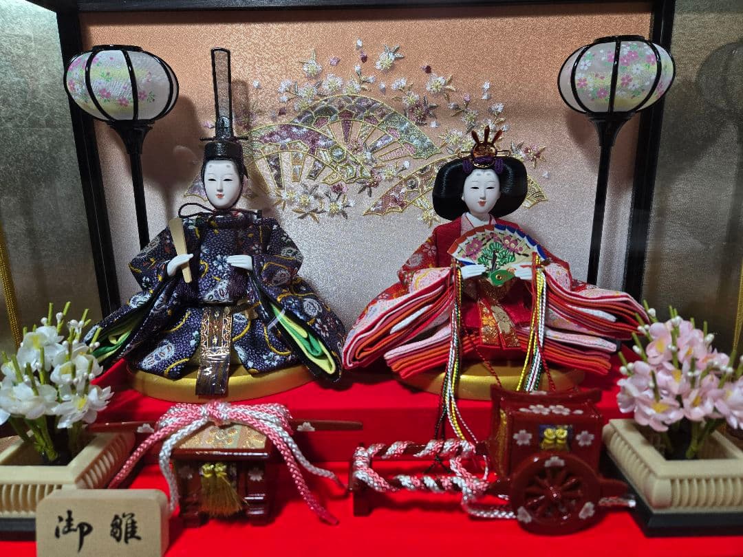 【一点限り】雛人形 ケース飾り　K25