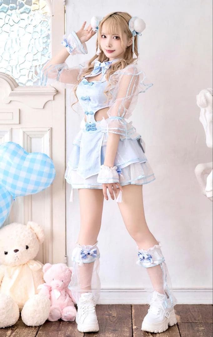 マリームーン 魔法少女 チャイナ 水色