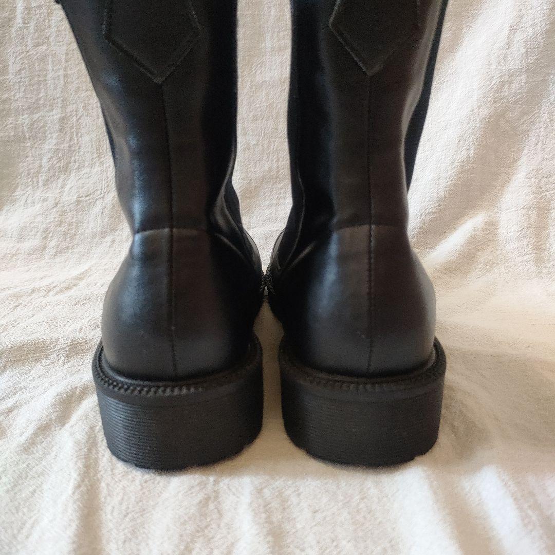 RAKUNA サイドゴアブーツ　整体靴　ブラック Мサイズ