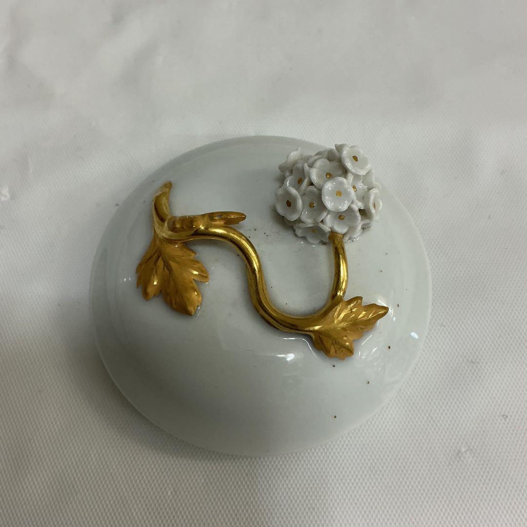 7805⑥★Meissen スノーボール ボンボニエール 小物入れ★