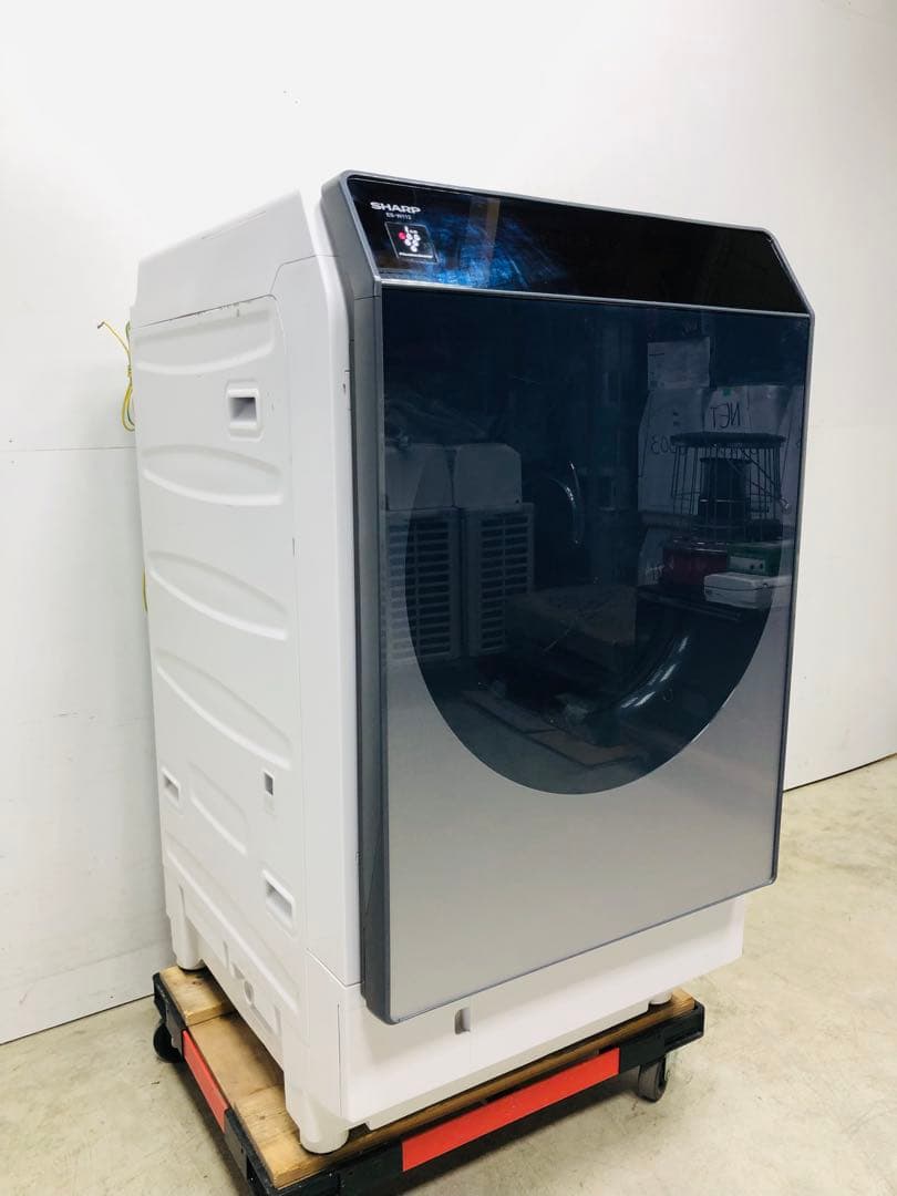 ES-W112-SLシャープ 19年製 左開きドラム式洗濯機 ハイブリッド乾燥