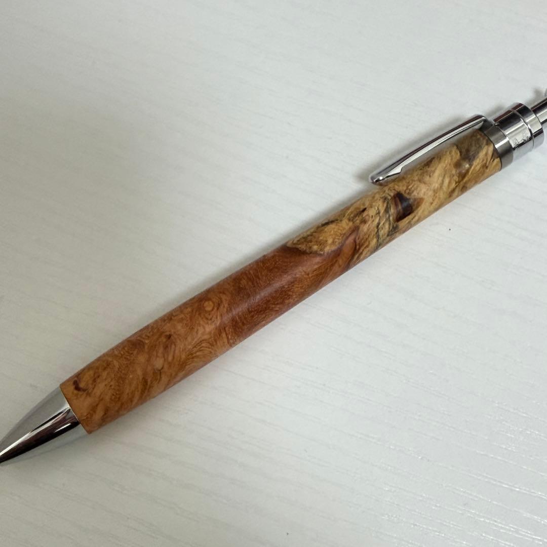 【新品未使用】工房楔 ルーチェペン（ボールペン）花梨紅白（こぶ杢）