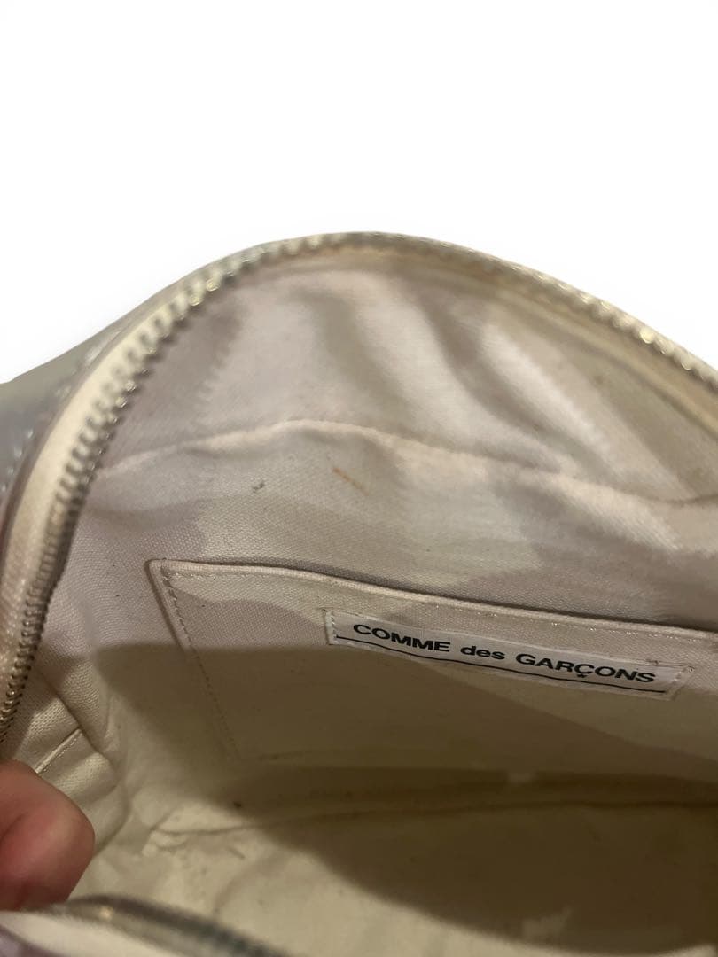 COMME des GARÇONS シルバー ハンドバッグ