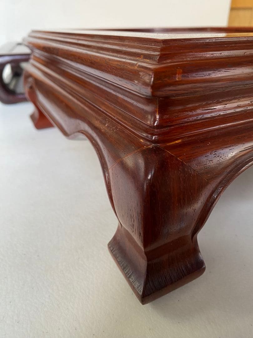 花台　木製　花梨　床の間　和風　盆栽台　飾り台　飾り板　敷板