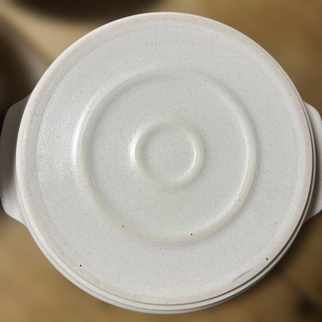 【未使用】セラポット　cesapot ホワイト　深鍋浅鍋　網　フタ　4点セット