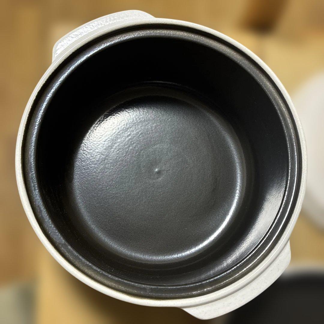 【未使用】セラポット　cesapot ホワイト　深鍋浅鍋　網　フタ　4点セット