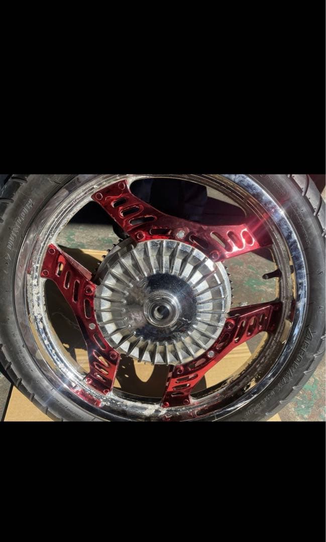 CBX400F 前後 メッキホイール インボード キャリパー タイヤ セット