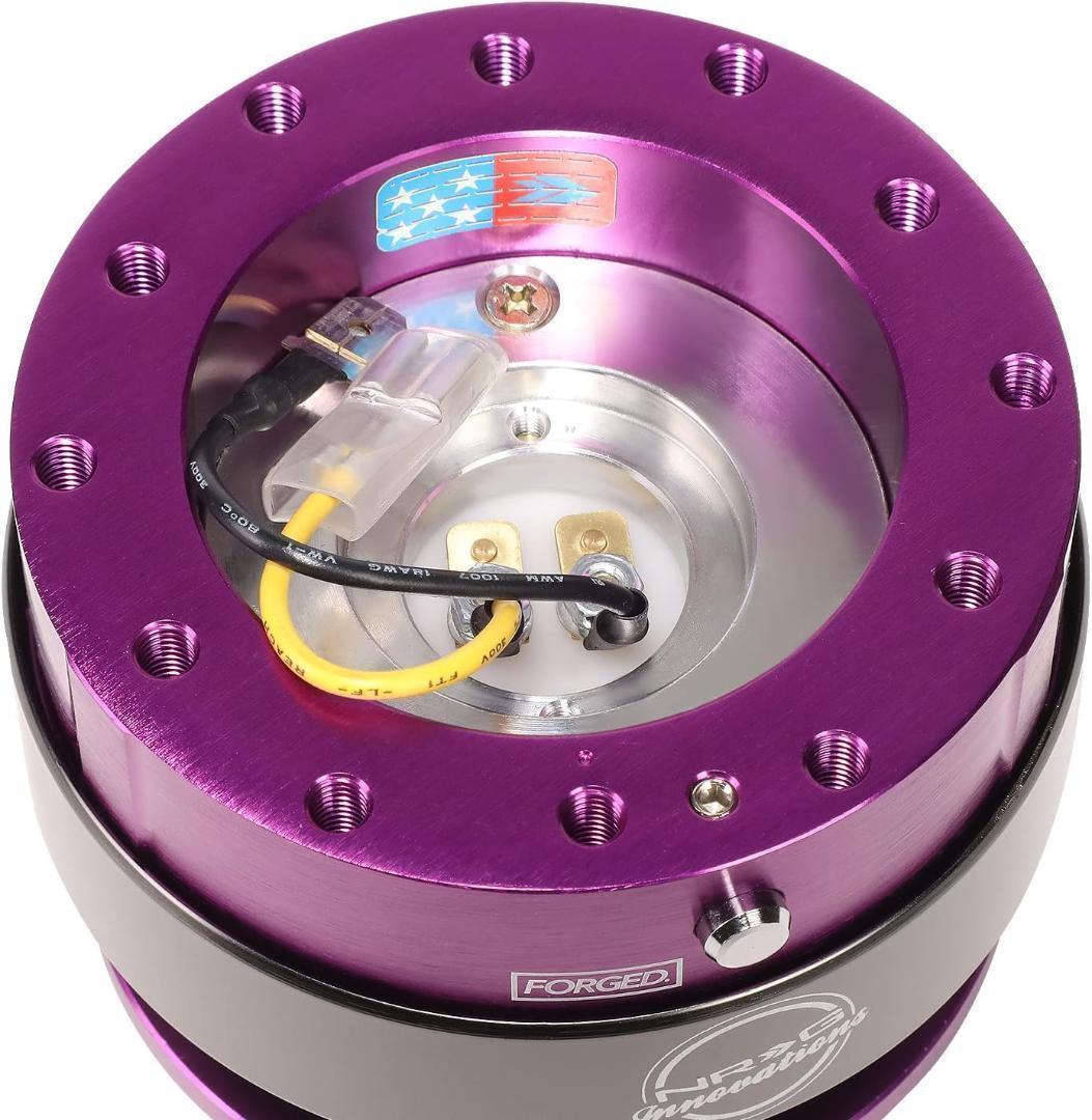 NRG クイックリリース 紫 SRK-200PP-TI チタン ステアリング