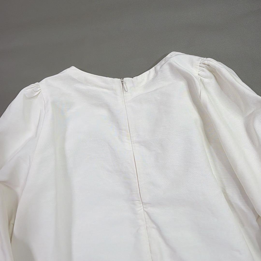 美品 CELERIセルリ PUFF ブラウス　ボリューム袖　アイボリー