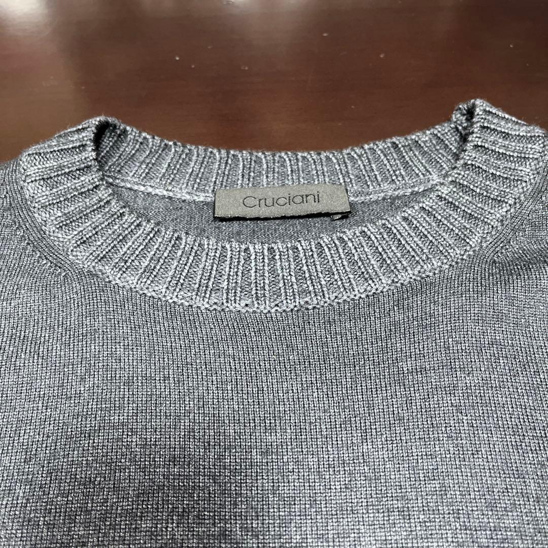 クルチアーニ　グレー クルーネックセーター50