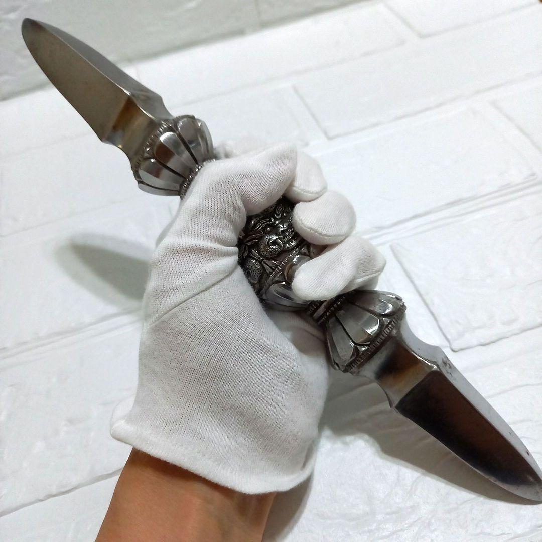 独鈷杵 約27.5cm◼️鉄製◼️金剛杵◼️密教法具　護摩法具　弘法大師