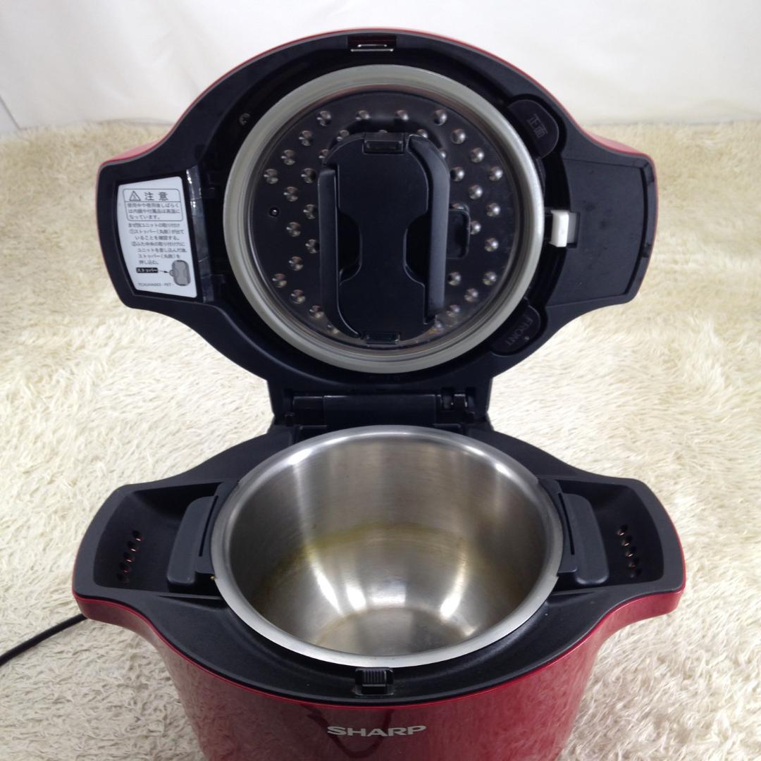 《中古品》SHARP ヘルシオ ホットクック KN-HW16E-R 2019年製