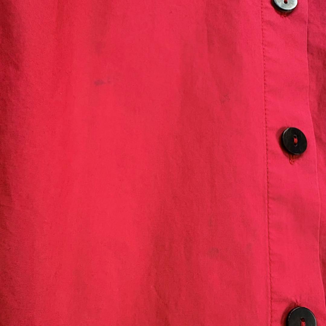 萌 モユル シャツワンピース コクーン アートデザイン バンドカラー 変形