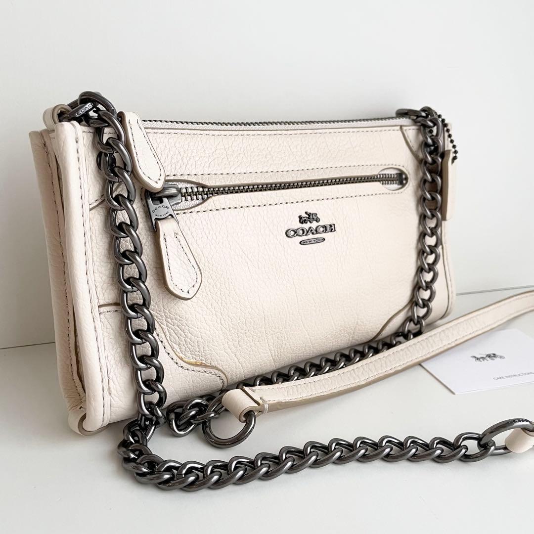 コーチ COACH ショルダーバッグ ミッキー レザー チェーン 新品保管