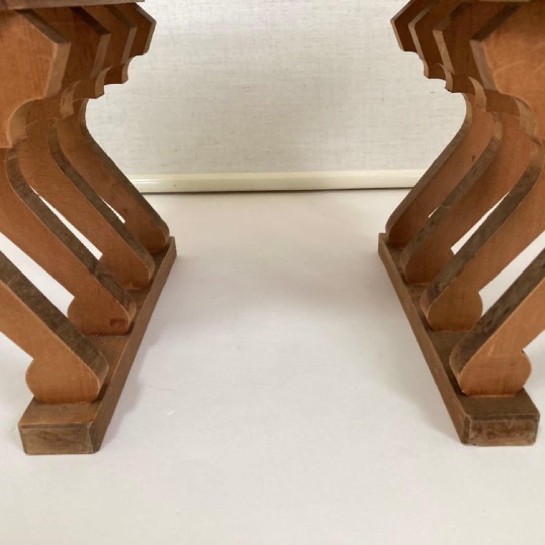 置物台 飾り台 香炉台 花台 棚 木製 和風 工芸品 茶道具 和モダン レトロ