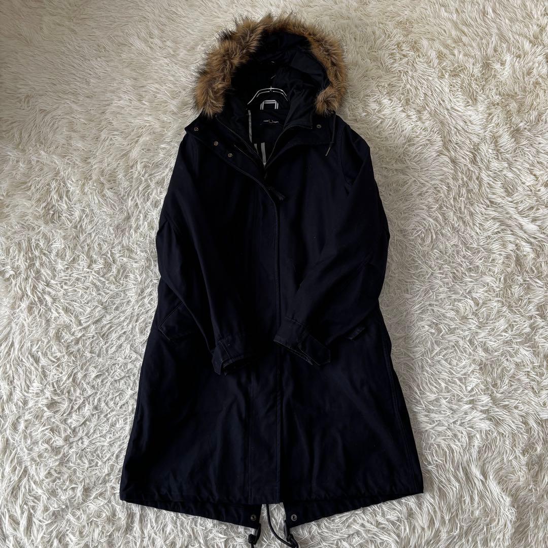 FRED PERRY✨5wayモッズダウンコート2点セット　ファーチェック　刺繍