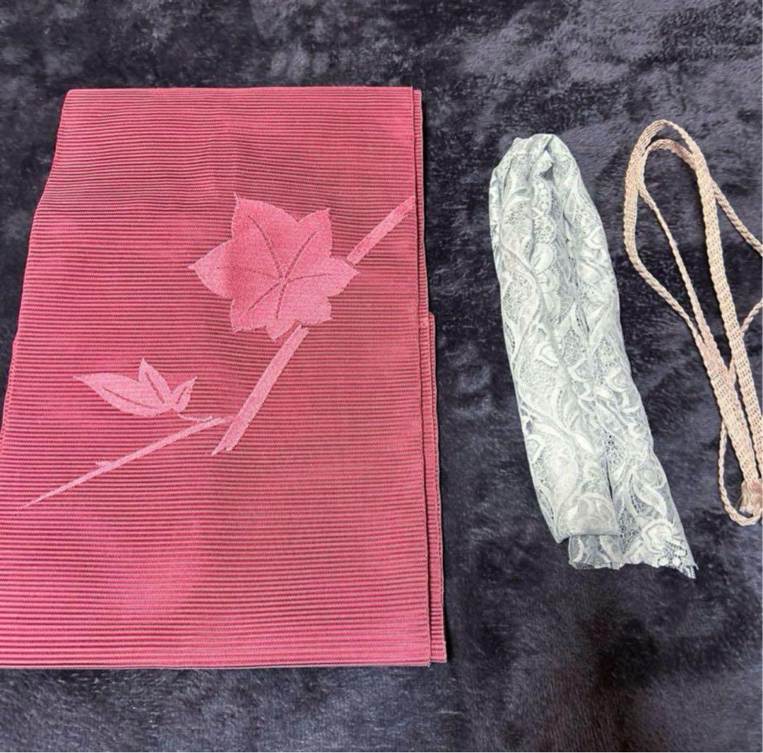 有松鳴海絞り浴衣フルセット4点　美品高級浴衣＋夏正絹帯＋夏正絹帯締め＋夏帯揚げ