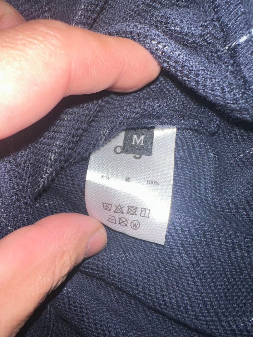 ピンストライプ　スウェット　ovys セットアップ　ネイビー　オーバーサイズ