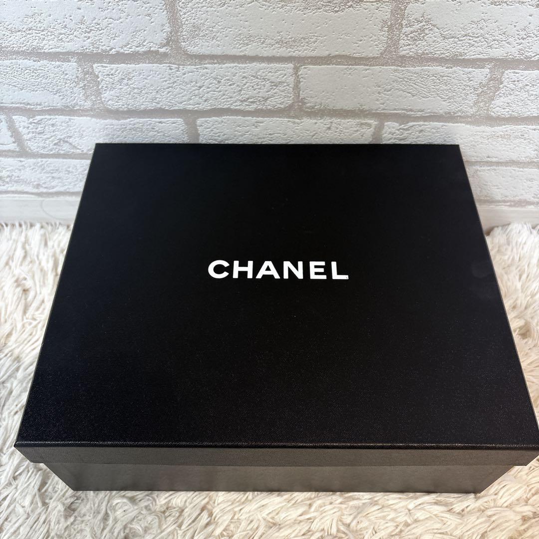 【未使用】　シャネル　パール　ココマーク　ツイード　フラットサンダル　24S