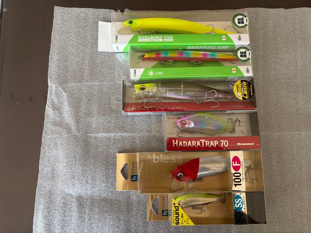 ブルーブルー、メガバス、アイマ廃盤復刻、ヒフミ希少、サーフルアーセット、応募券