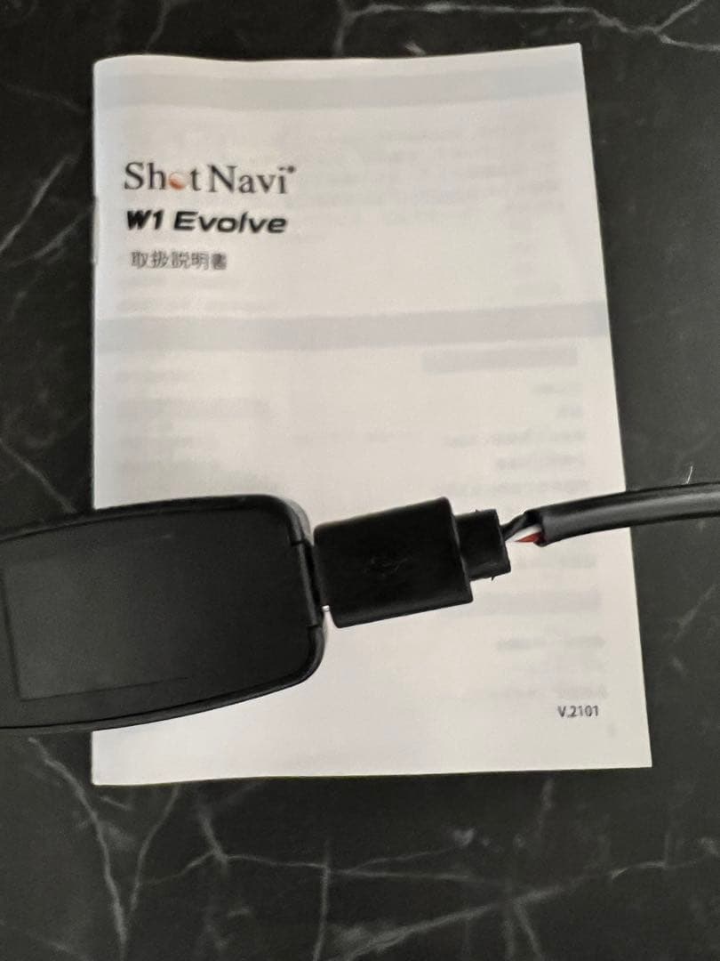 【BOX付】Shot Navi W1 Evolve 黒 ゴルフGPSウオッチ