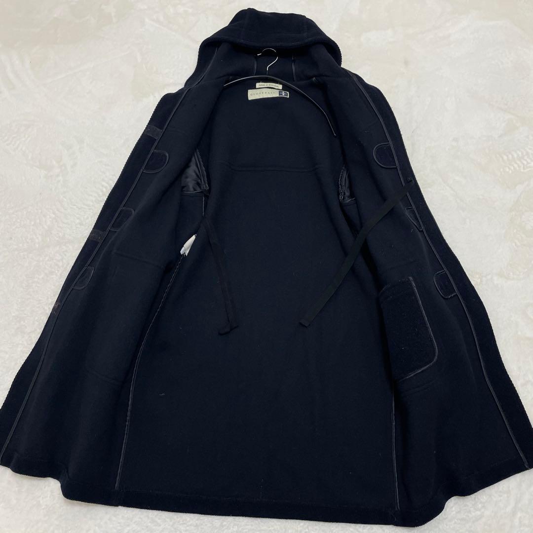 【美品】グローバーオール キングストン ダッフルコート ヘリンボーン 紺 XL