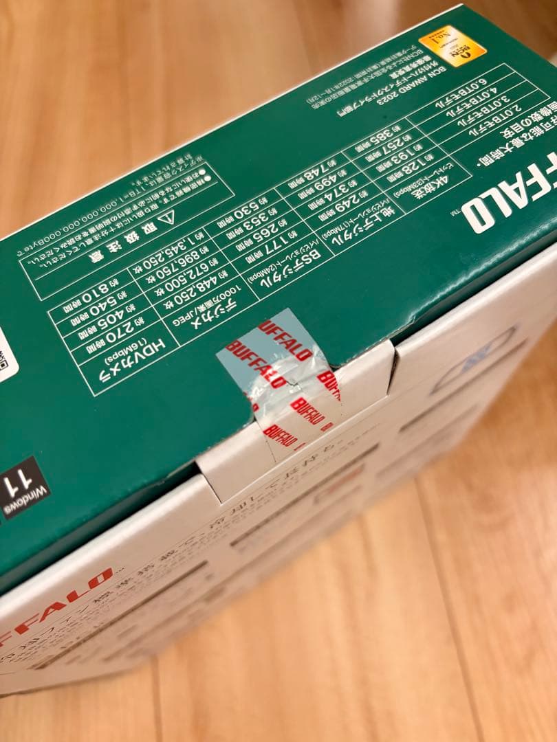 新品未開封　バッファロー 外付けHDD 6TB HD-LDF6.0U3-BA/Y